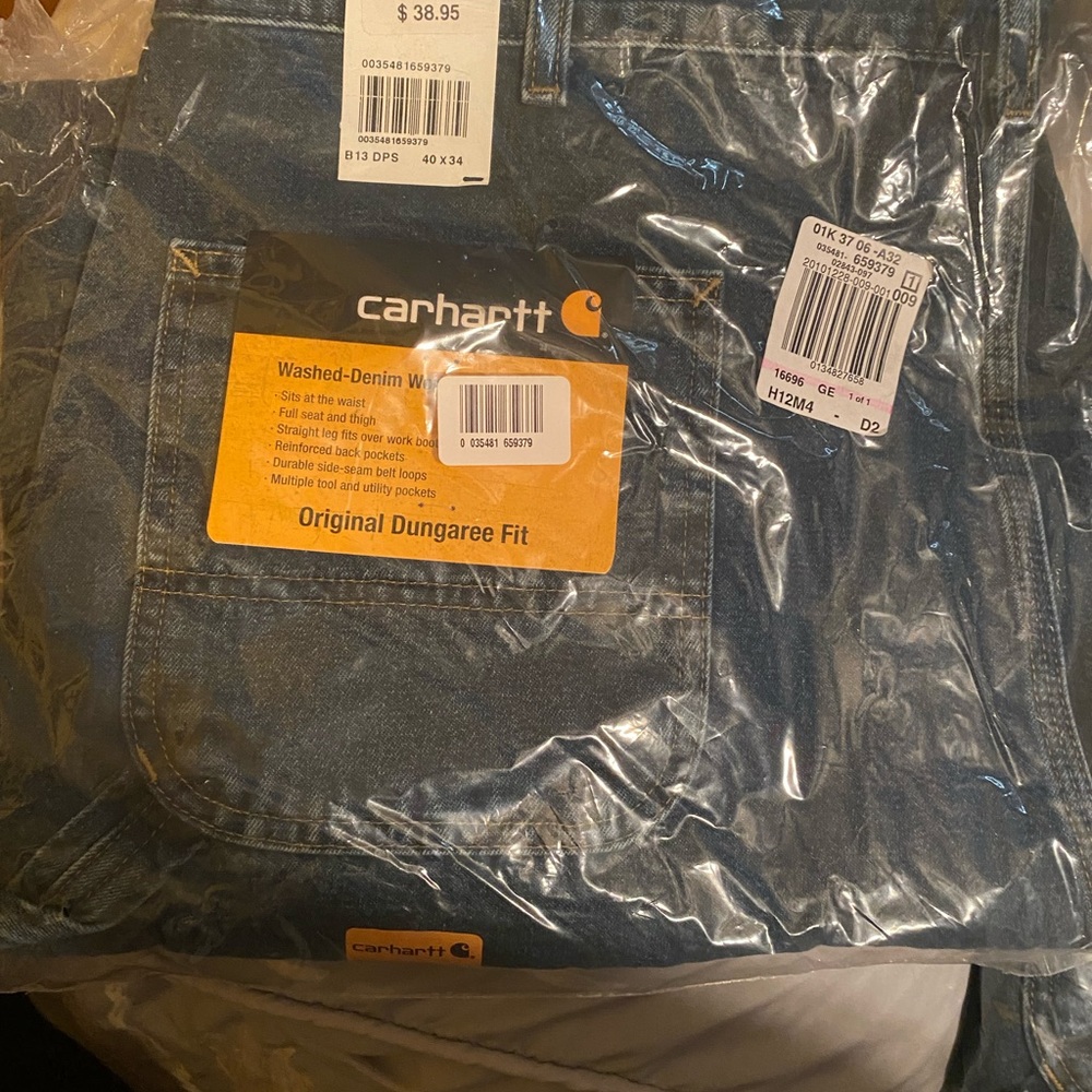 Cathartic washed denim work dungaree